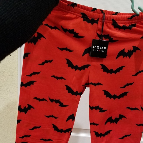 nwt S/M Bat pajama leggings full length - Picture 4 of 5